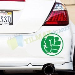 Mao Do Hulk El Yumruk Oto Sticker Araba Etiket Yapıştırma