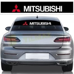 Mitsubishi Logo Ön Arka Cam Güneşlik Oto Sticker Yapıştırma Araba