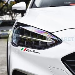 Alfa Romeo Yazı Kapı Kolu Tampon Oto Sticker Yapıştırma Araba Etiket Çıkartma
