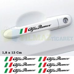 Alfa Romeo Yazı Kapı Kolu Tampon Oto Sticker Yapıştırma Araba Etiket Çıkartma
