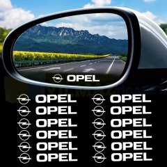 Opel Logo Yan Ayna Kapı Kolu Jant Oto Sticker Yapıştırma 10x1,5Cm 12 Ad Araba Etiket Kaliteli Folyo