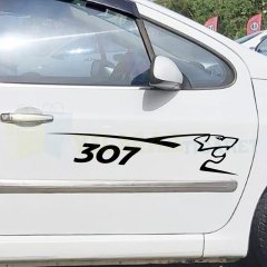 Peugeot Aslan 206 207 208 301 307 2008 3008 407 Oto Sticker 2 Adet