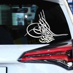 Osmanlı Tuğrası Tuğra Araba Oto Sticker Araba Etiket Yapıştırma