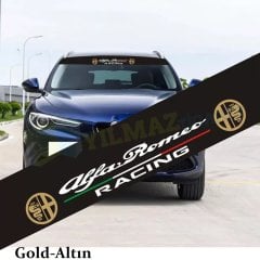 Alfa Romeo Ön Arka Cam Güneşlik Oto Sticker Yapıştırma Araba 1 Ad