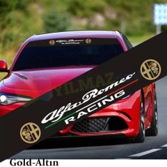 Alfa Romeo Ön Arka Cam Güneşlik Oto Sticker Yapıştırma Araba 1 Ad